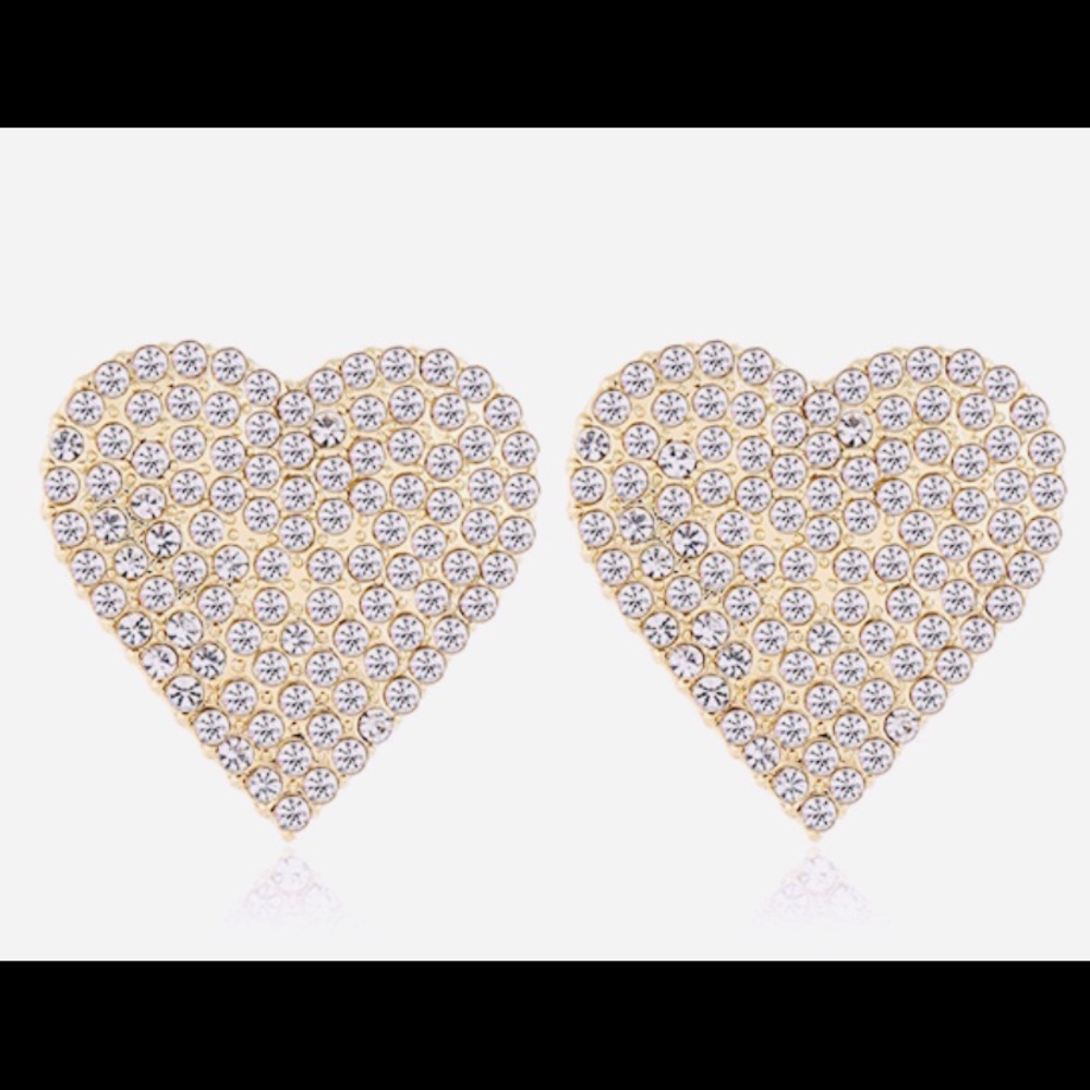 Diamond Love Stud Earrings